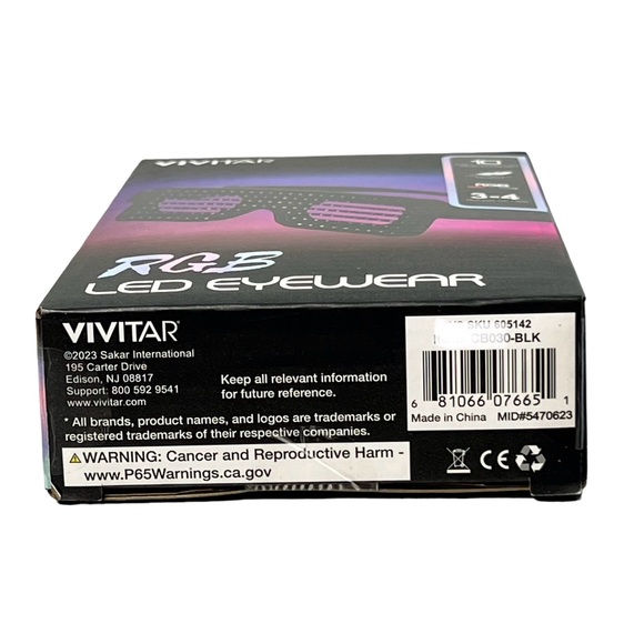 Vivitar RGB LED Eyewear Glasses - Picture 8 of 11